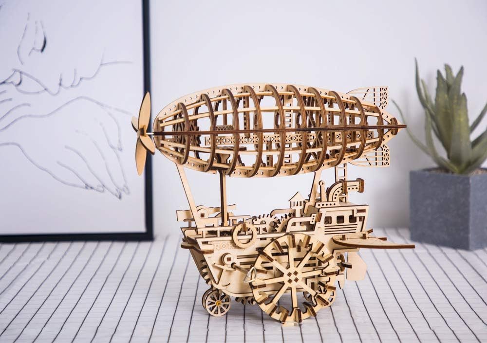 Steampunk Airship 3D Wooden Puzzle