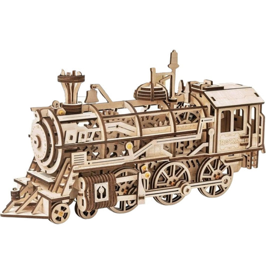 Locomotive Mechanical Train 3D Wooden Puzzle