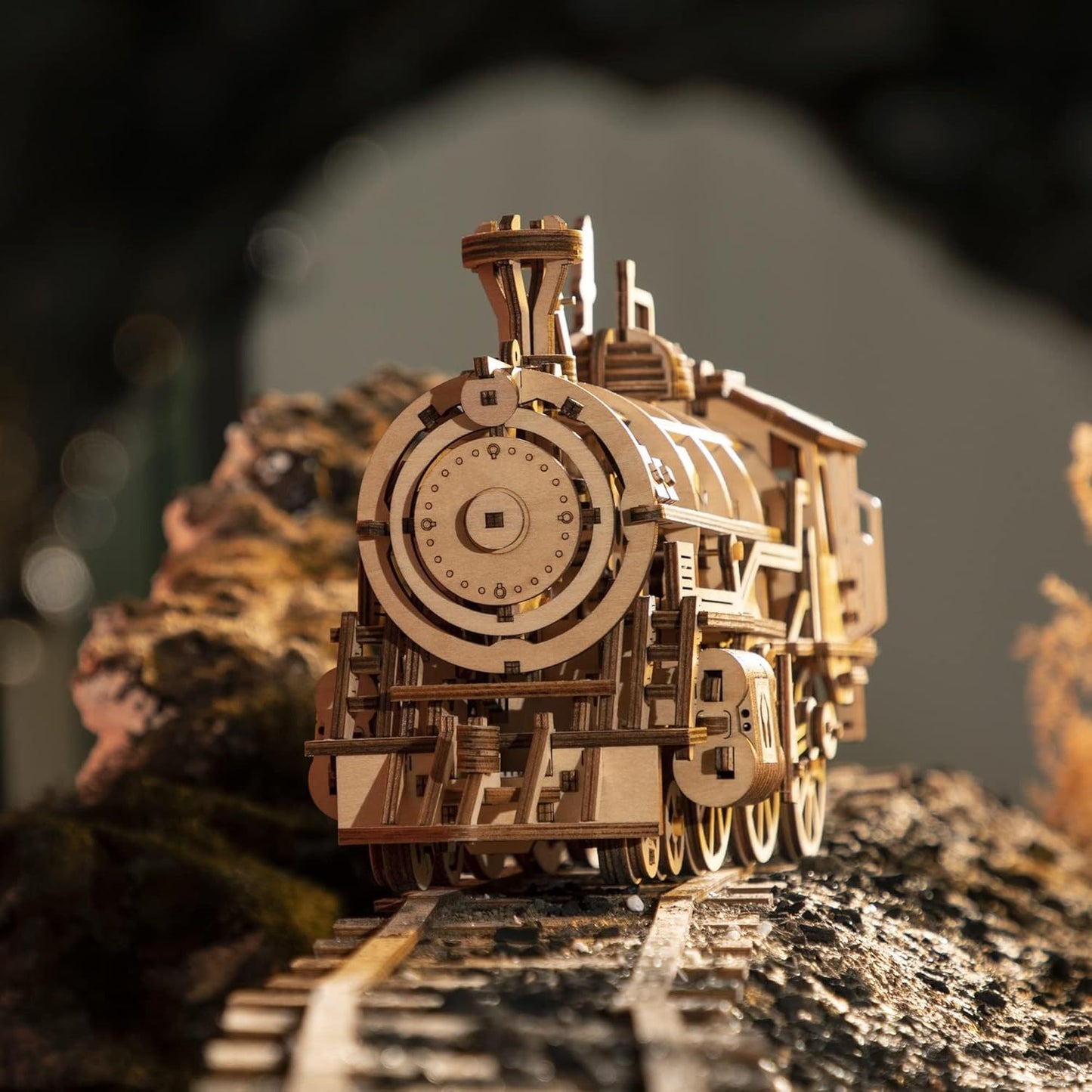Locomotive Mechanical Train 3D Wooden Puzzle