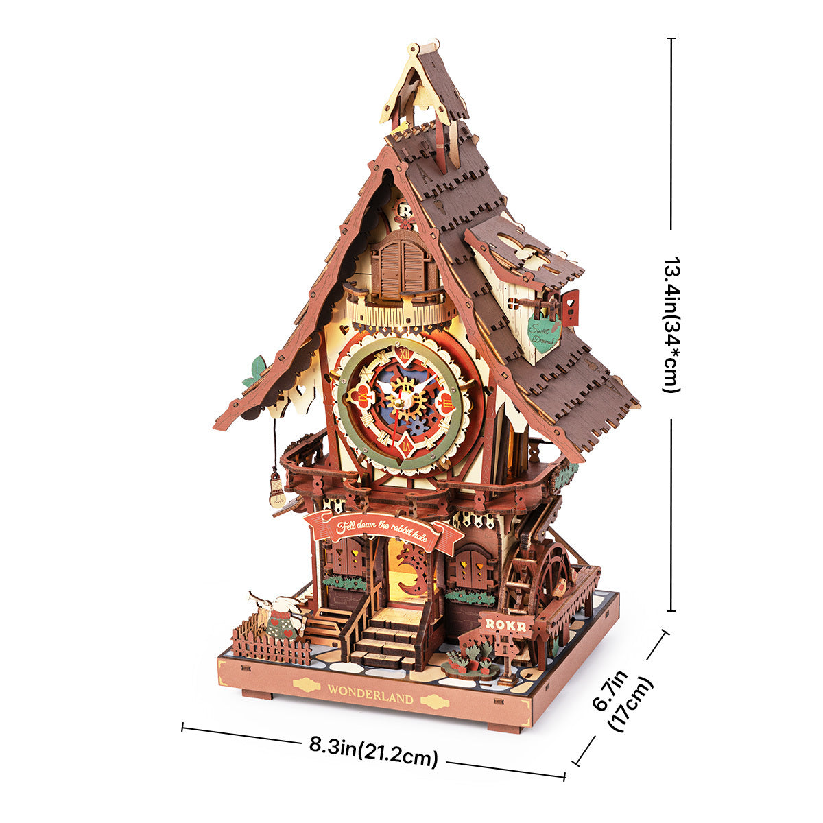 Wooden Cuckoo Clock With Bird Sound  3D Wooden Puzzle