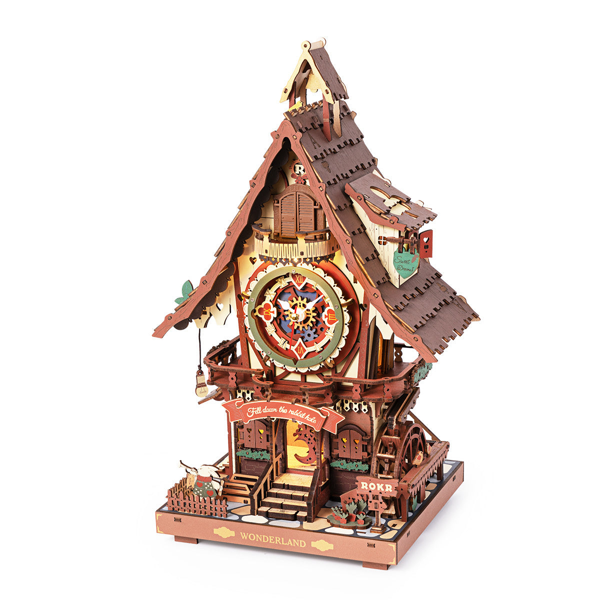 Wooden Cuckoo Clock With Bird Sound  3D Wooden Puzzle