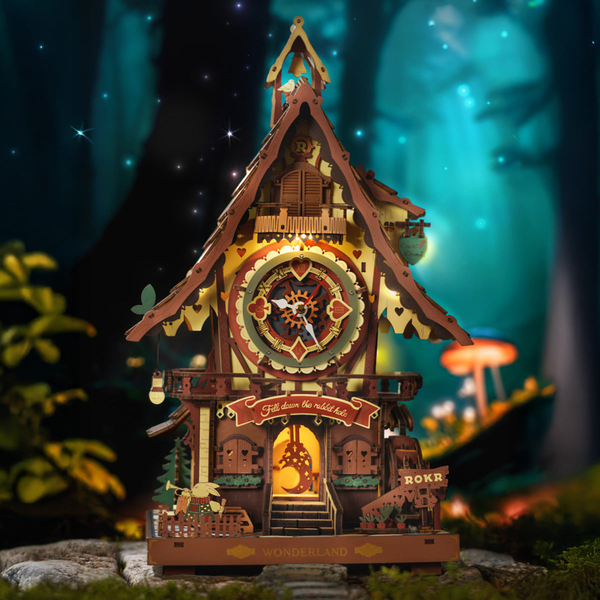Wooden Cuckoo Clock With Bird Sound  3D Wooden Puzzle