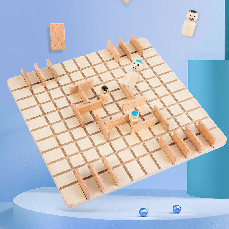 Chess-Person Battle Maze Board Game